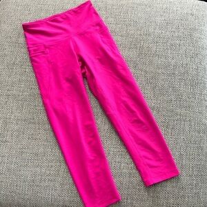 Old Navy Hot Pink Workout Leggings with Pockets